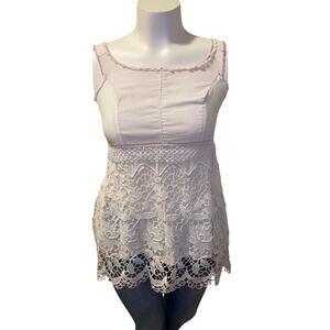 Unique Vintage Womens Boho Blouse With Macrame Ornamental Fringe